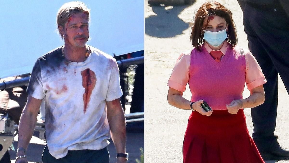 Бреда Пітта сфотографували на зйомках Швидкісного потяга: фото Бреда Пітта сфотографували на зйомках Швидкісного потяга: фото