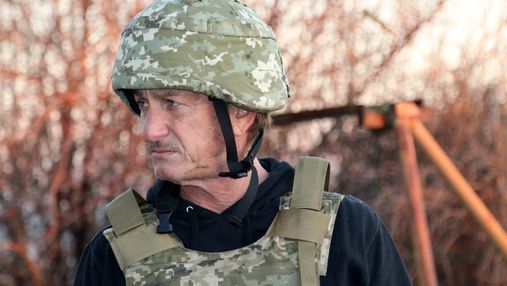 Шон Пенн хоче зняти кіно про Україну: кінорежисер зі США поспілкувався з бійцями ООС