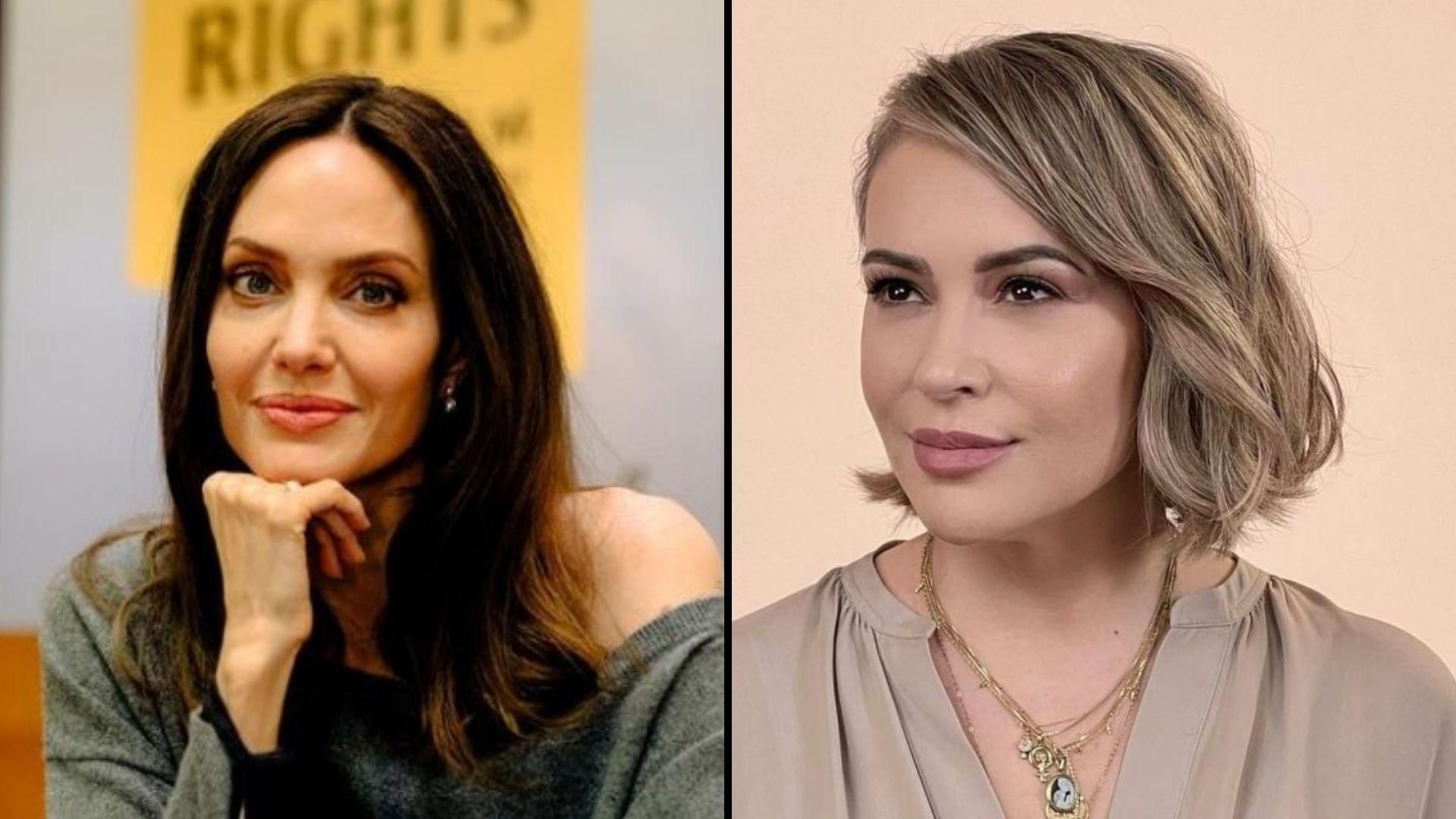 Анджелина Джоли и Алиса Милано показали видео из бомбоубежища в Украине - Кино