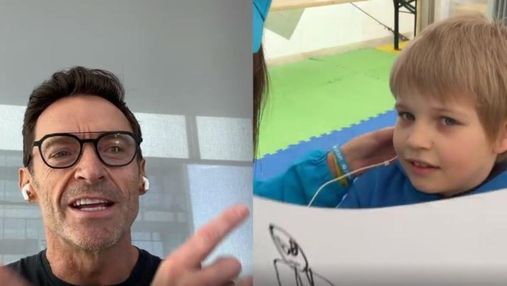 Г’ю Джекман поговорив з хлопчиком з Одеси, який намалював Росомаху: зворушливе відео 