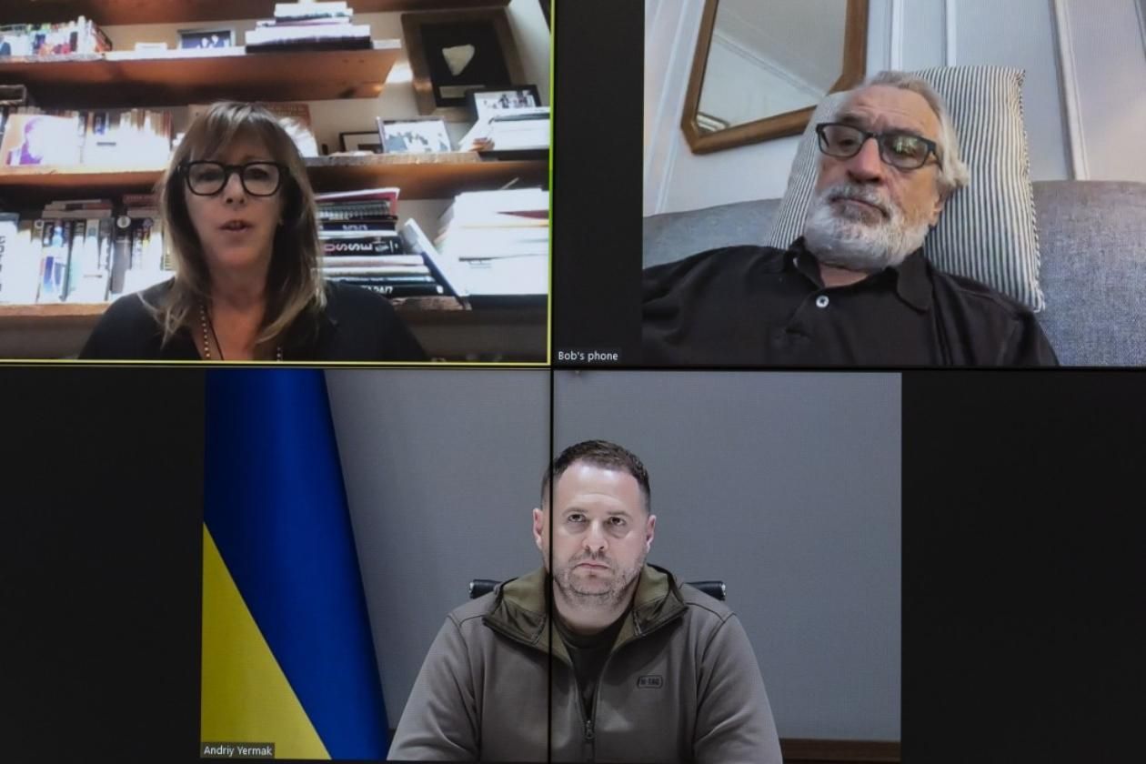 Єрмак поспілкувався з легендою Голлівуду Робертом де Ніро та Джейн Розенталь  подробиці розмови - Кіно Єрмак поспілкувався з легендою Голлівуду Робертом де Ніро та Джейн Розенталь  подробиці розмови - Кіно