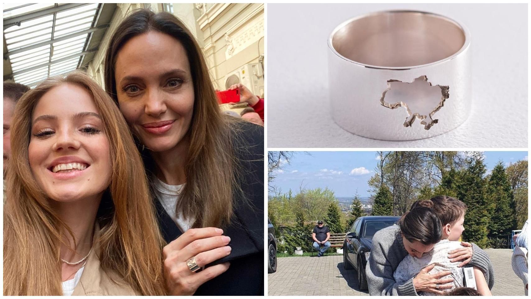 С картой Украины  Анджелина Джоли носит кольцо украинского производителя - Кино