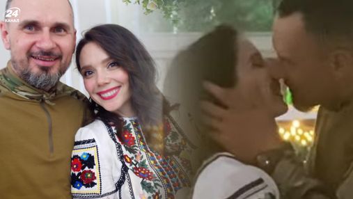 "Слава молодим": Марічка Падалко показала пристрасний поцілунок Сенцова з дружиною