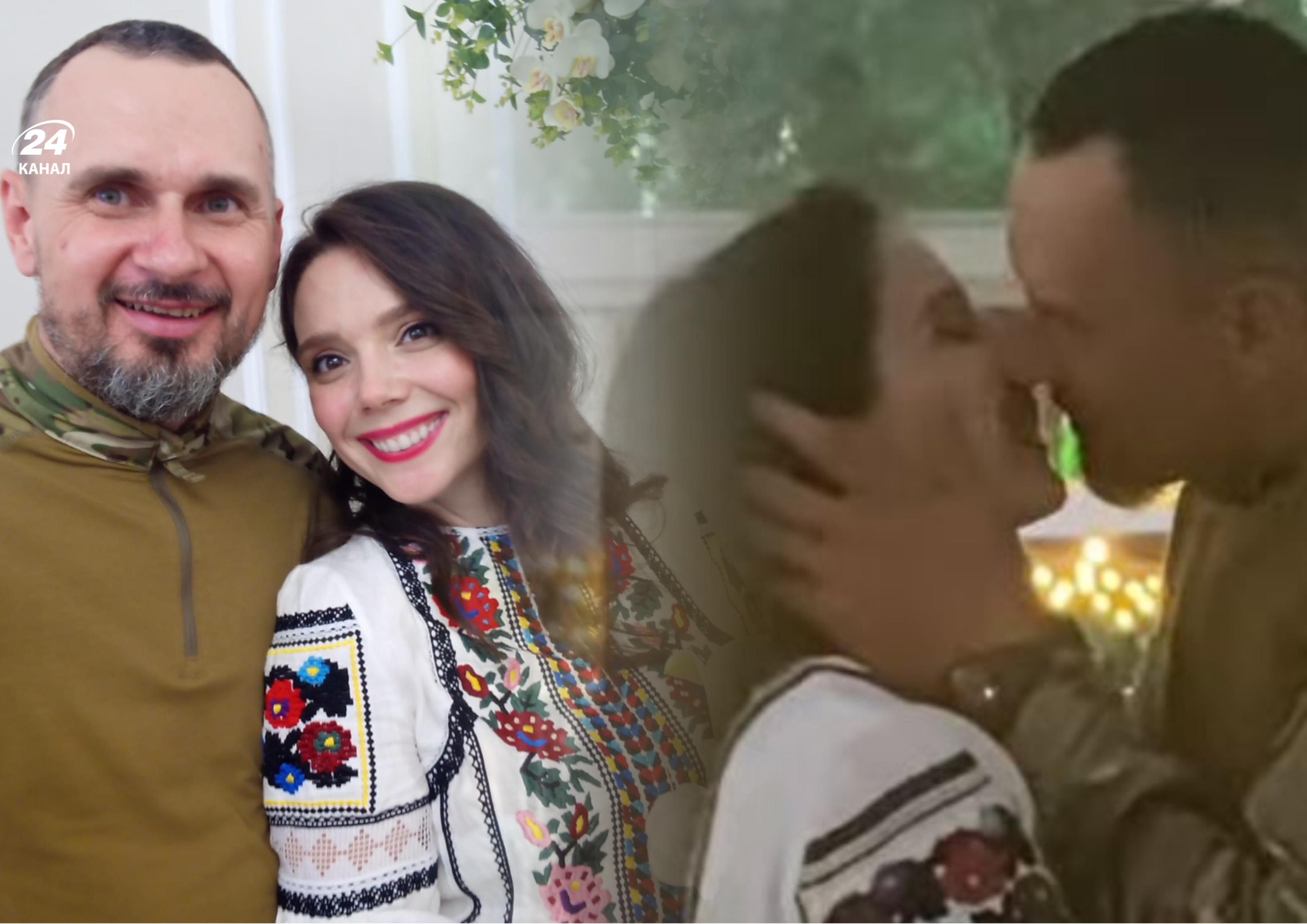 Олег Сенцов одружився – поцілунок молодят – дивіться відео онлайн 