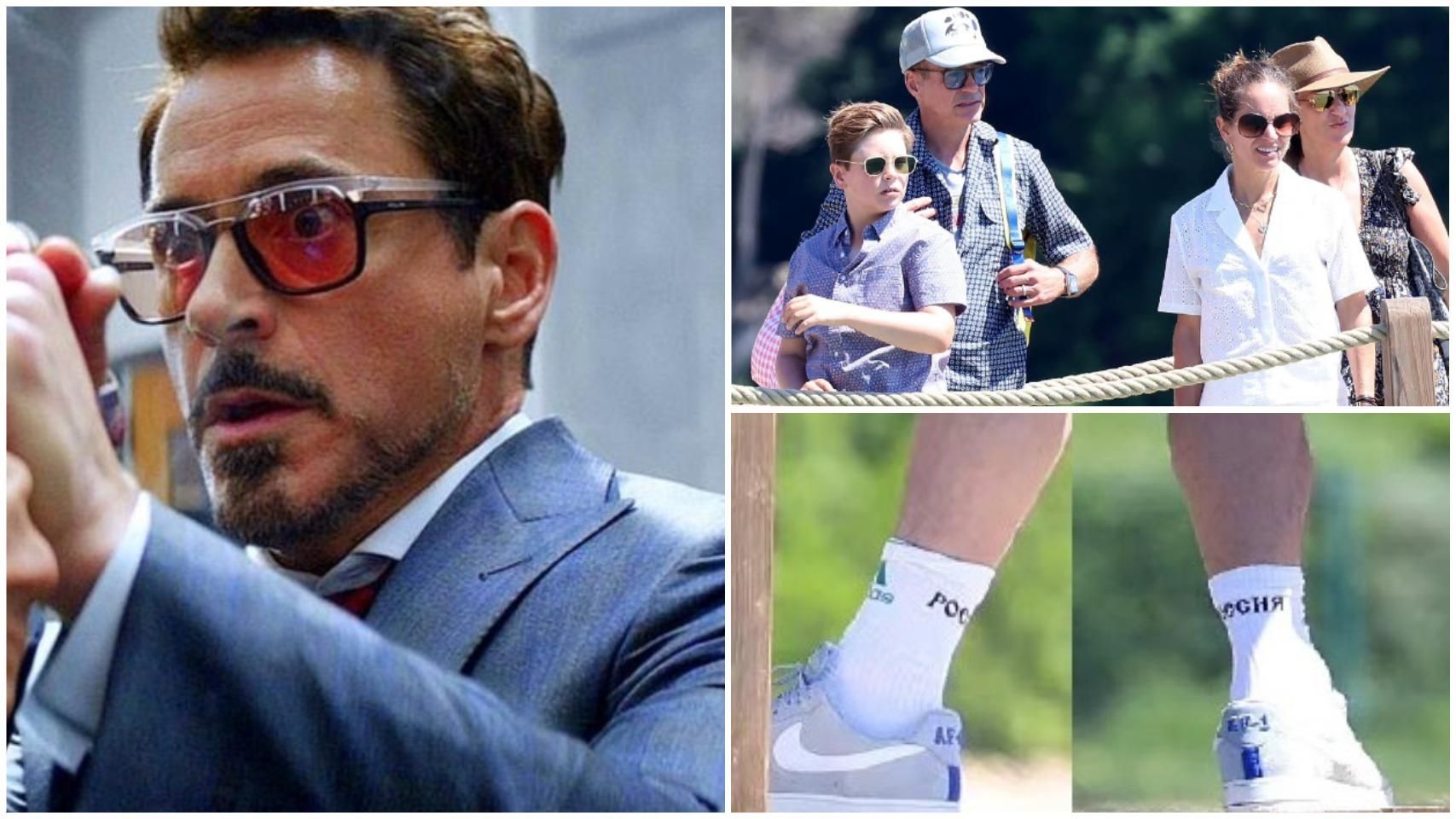 Роберт Дауні-молодший одягнув шкарпетки з надписом росія – реакція мережі Роберт Дауні-молодший одягнув шкарпетки з надписом росія – реакція мережі