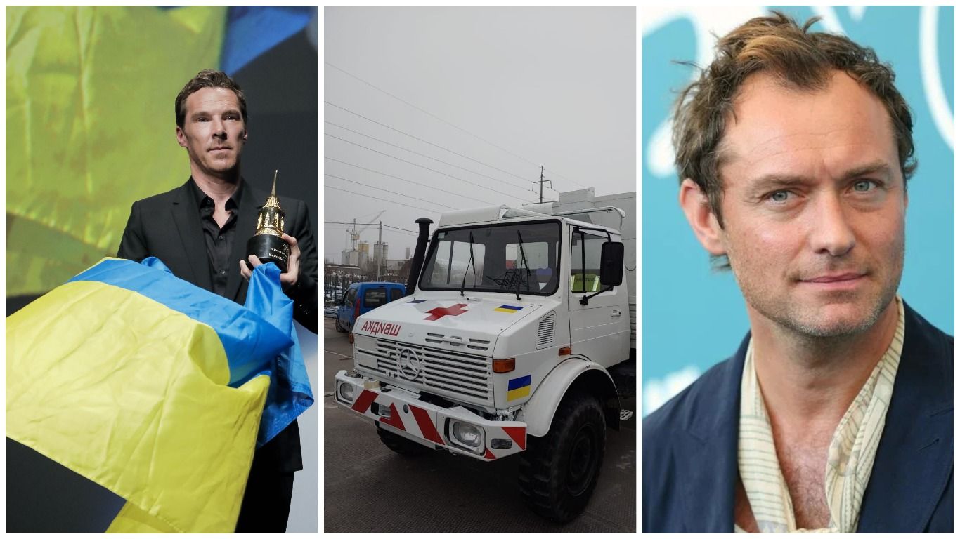 Бенедикт Камбербетч и Джуд Лоу помогли собрать деньги на кареты скорой помощи Бенедикт Камбербетч и Джуд Лоу помогли собрать деньги на кареты скорой помощи