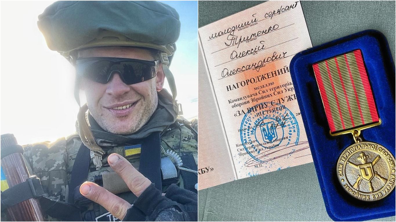 Олексій Тритенко, актор Мирного-21, отримав відзнаку За вірну службу Олексій Тритенко, актор Мирного-21, отримав відзнаку За вірну службу