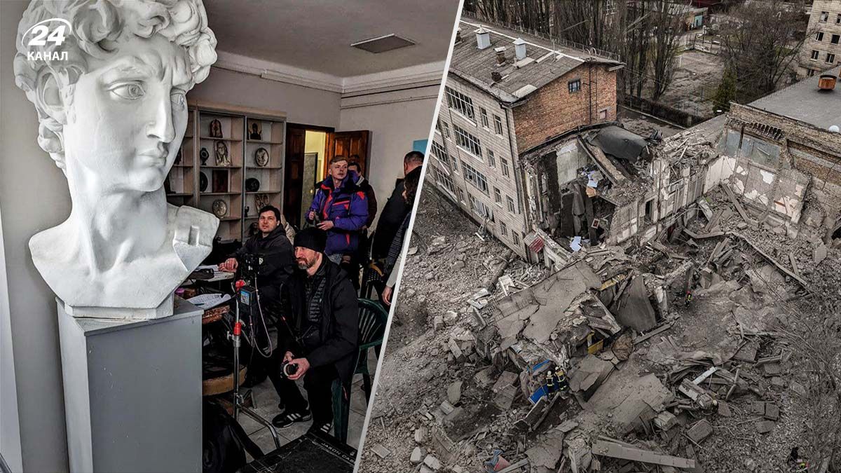 Россияне разрушили Академию искусства и дизайна им. Бойчука Россияне разрушили Академию искусства и дизайна им. Бойчука