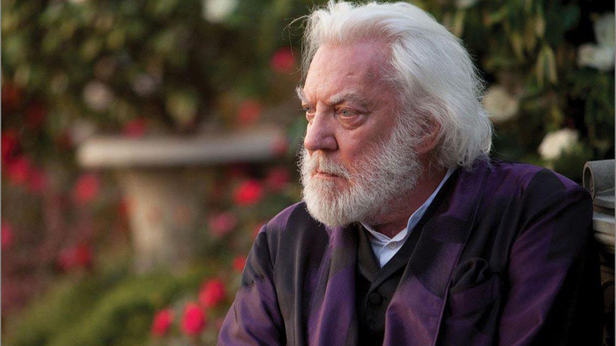 Дональд Сазерленд в сериале "Голодные игры" Дональд Сазерленд в сериале "Голодные игры"