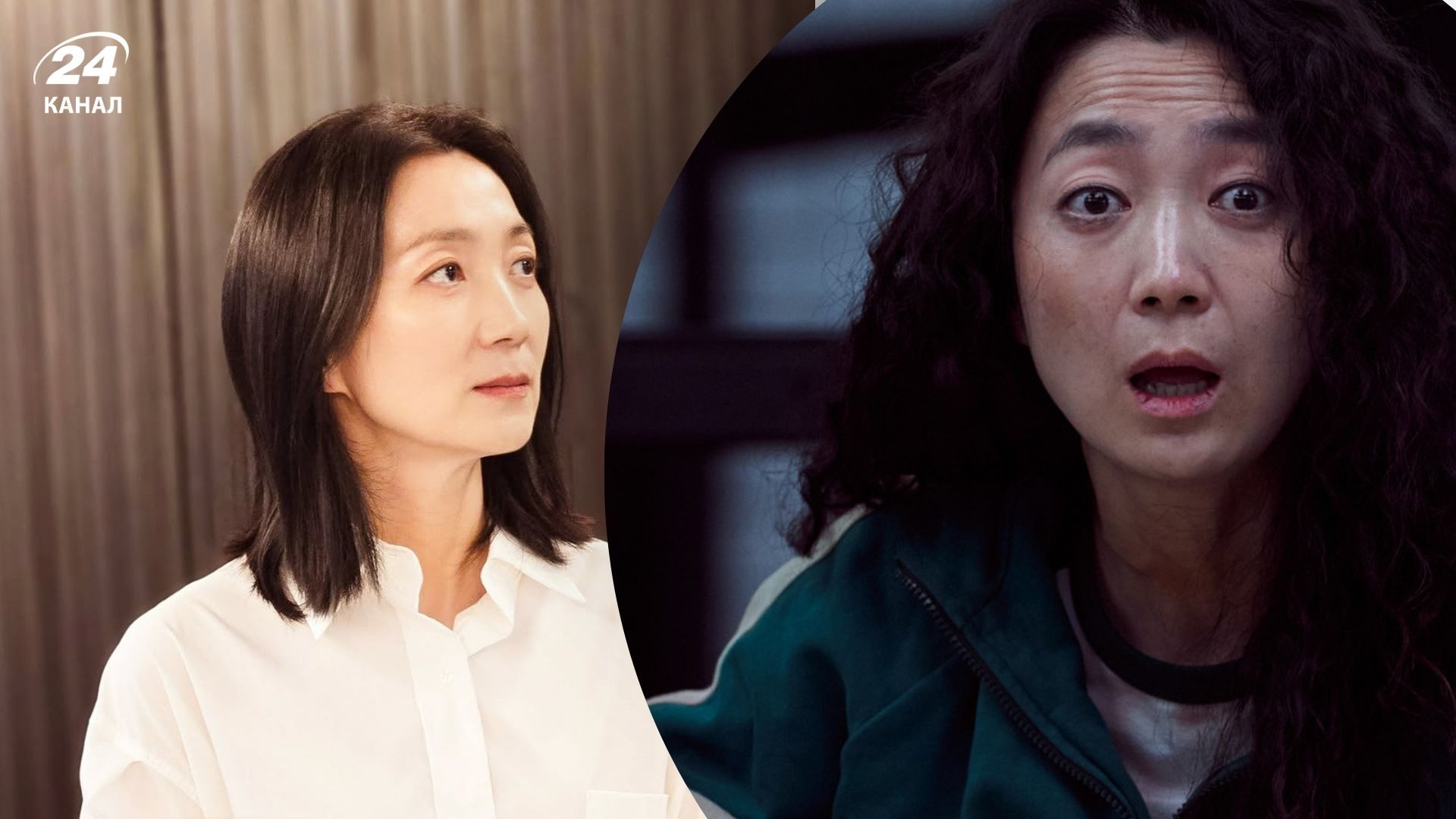 Кім Чжу Рьон у серіалі "Гра в кальмара" та у реальному житті Кім Чжу Рьон у серіалі "Гра в кальмара" та у реальному житті