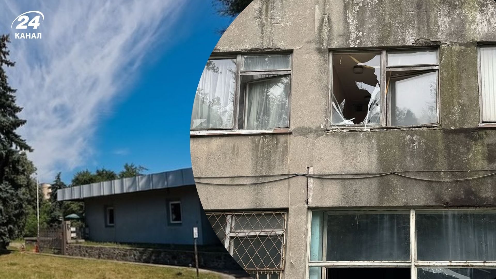 Повреждена территория Национальной киностудии имени Александра Довженко Повреждена территория Национальной киностудии имени Александра Довженко