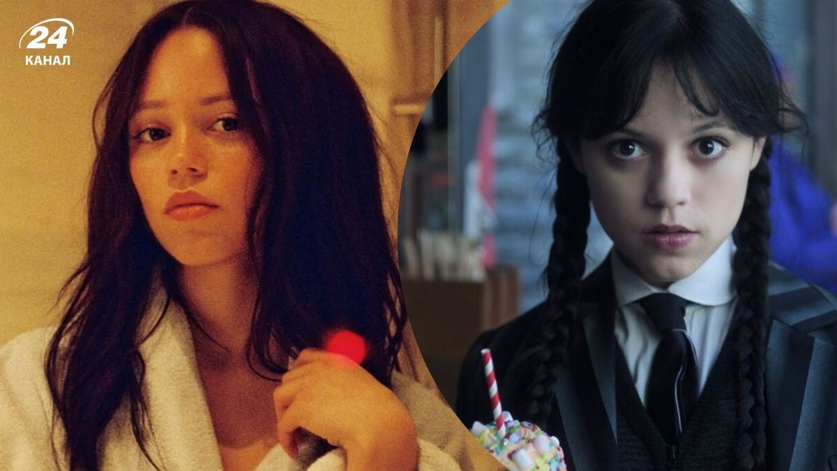 Дженна Ортега в сериале "Венздей" и в реальной жизни