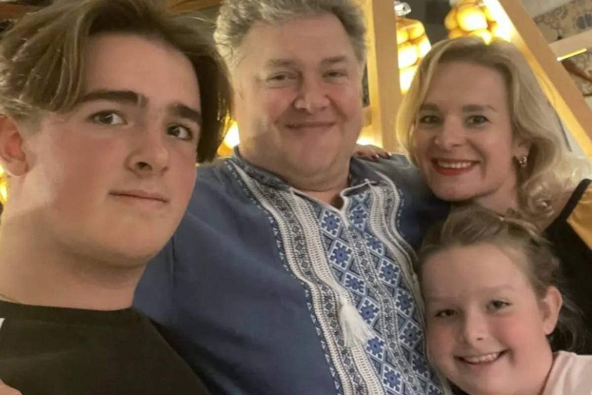 Назар Заднепровский с семьей