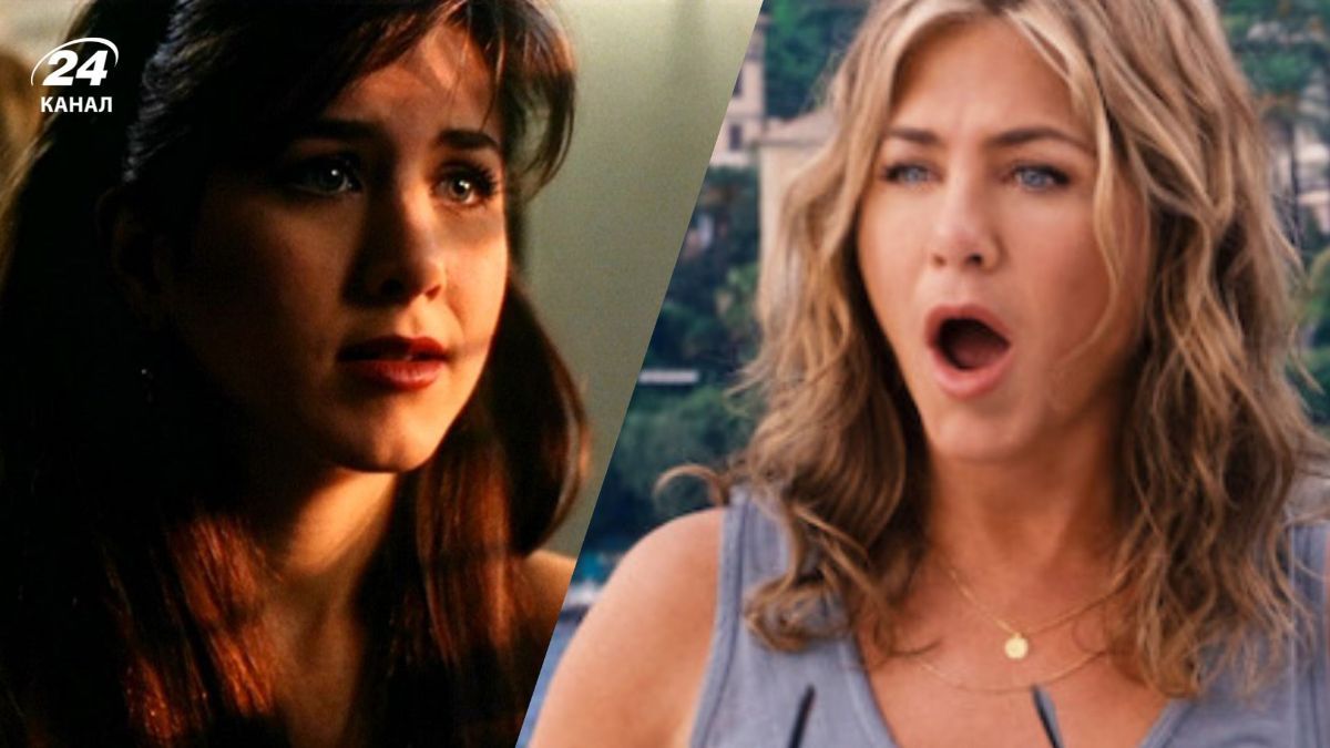 Дженніфер Еністон на початку кар'єри і тепер