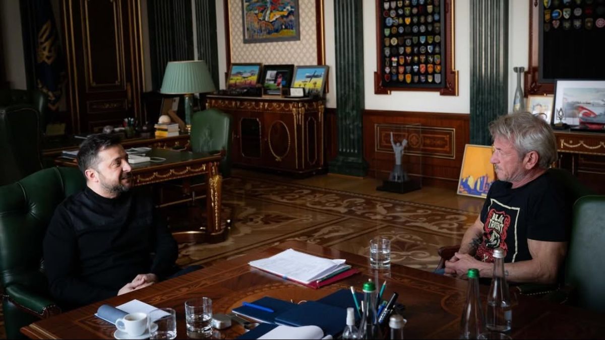 Володимир Зеленський та Шон Пенн Володимир Зеленський та Шон Пенн