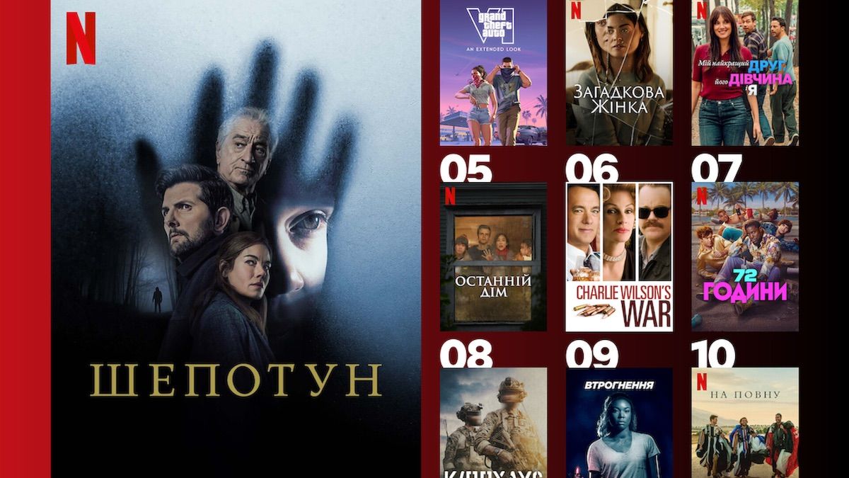Популярні фільми Netflix в Україні Популярні фільми Netflix в Україні