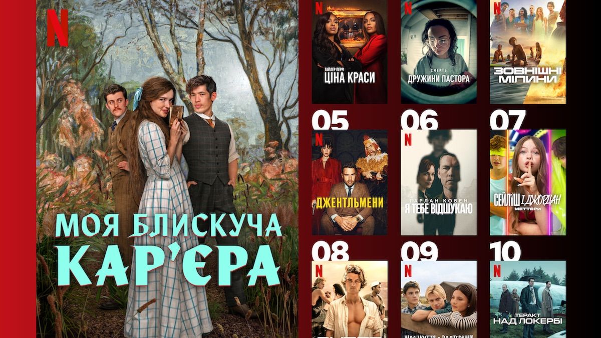 Самые популярные сериалы Netflix в Украине