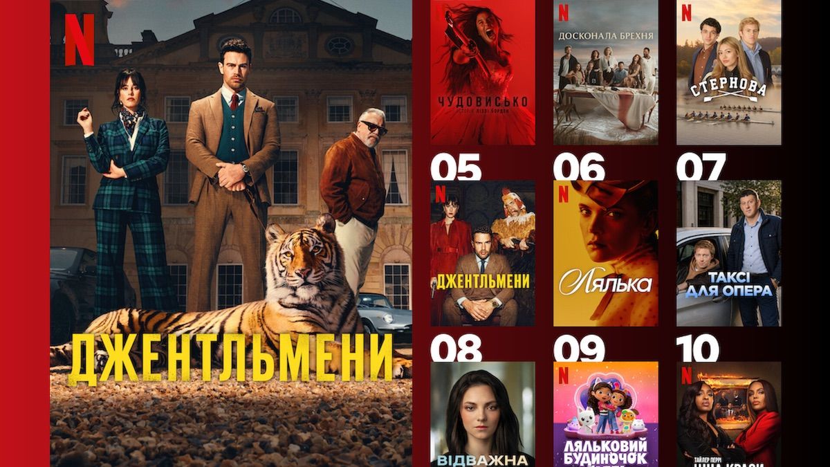 Найпопулярніші серіали Netflix в Україні Найпопулярніші серіали Netflix в Україні
