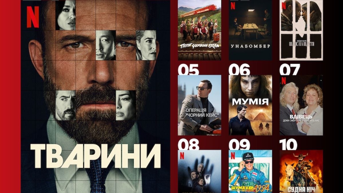 Самые популярные фильмы Netflix в Украине Самые популярные фильмы Netflix в Украине